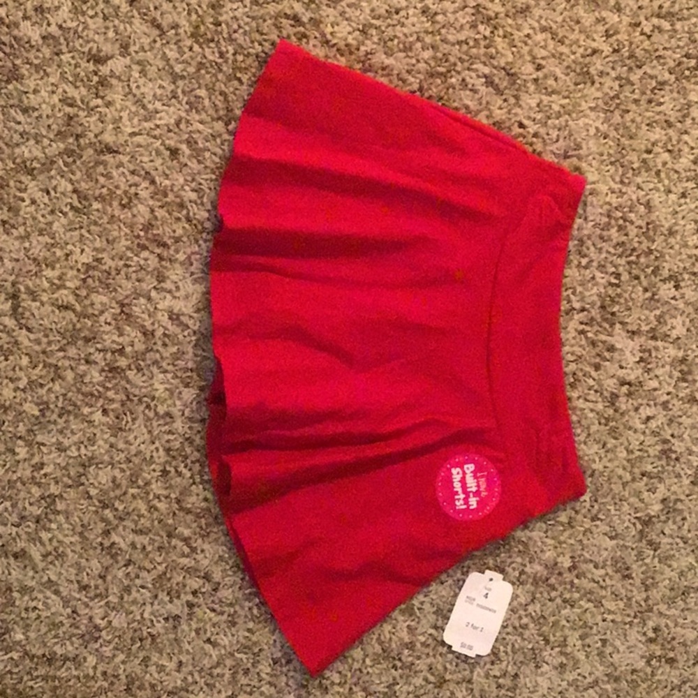Skirt with built in shorts